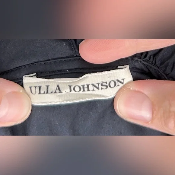 Ulla Johnson Size 10 Elegant Black Ruffle Dress - Picture 11 of 13
